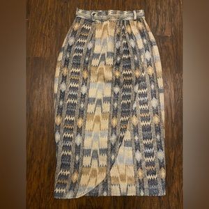 Vintage wrap style western skirt